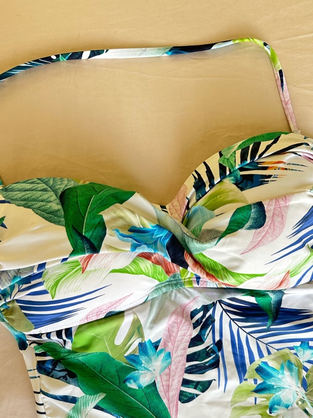 La Blanca Tropical Print One Piece Swimsuit Size 8 - Picture 5 of 9